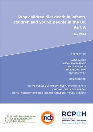 Report front cover with title Why Children Die